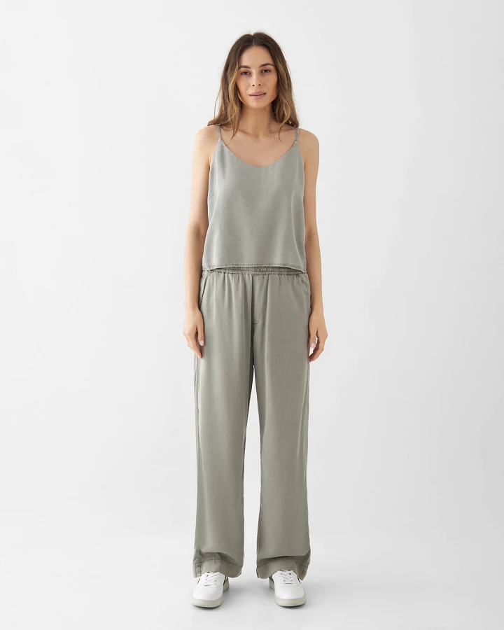 RAY Easy On Tencel - Pants - Rock Olive