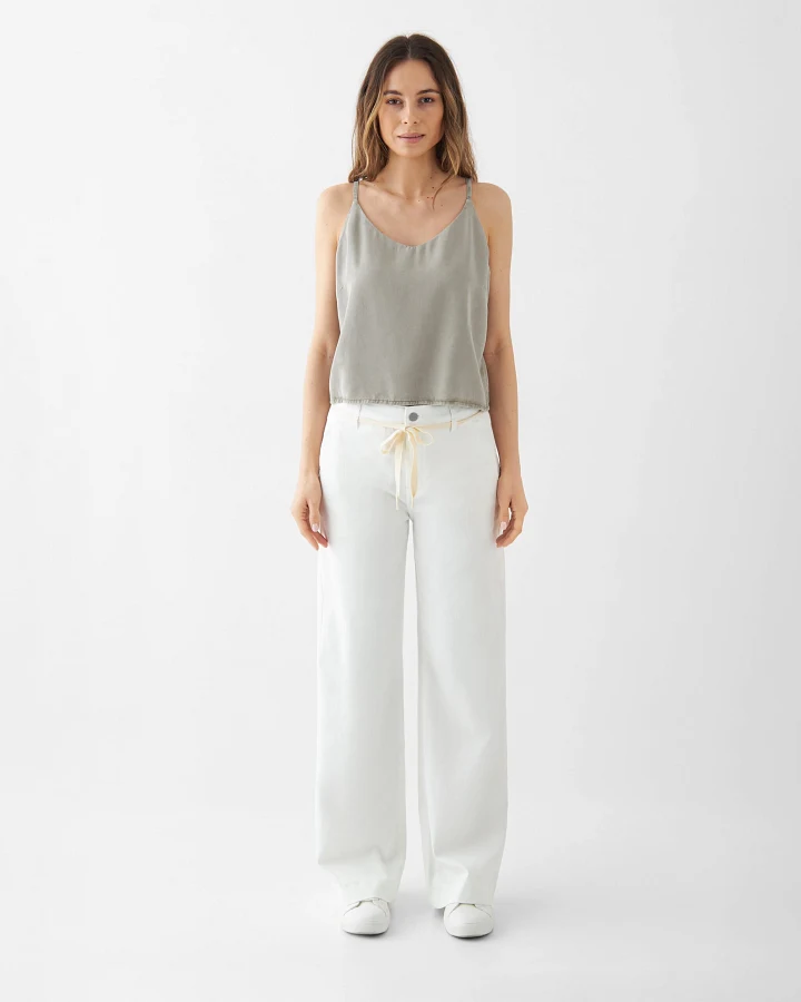 DEW Flared - Soft Denim - French Pocket - White Denim