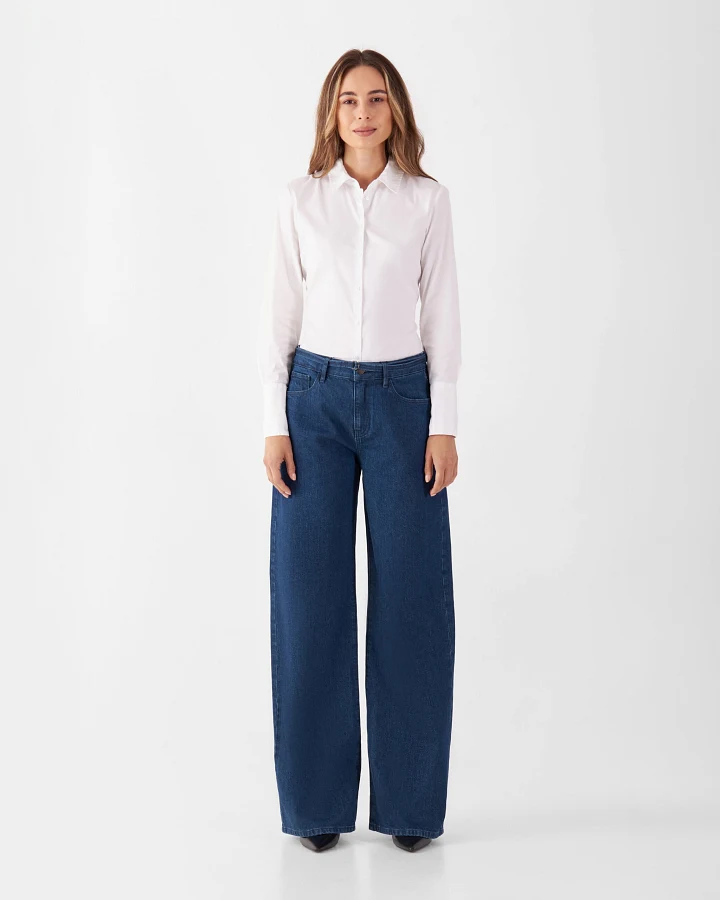 SUNNY Wide Leg Minimal Stretch - Classic - Dark Blue