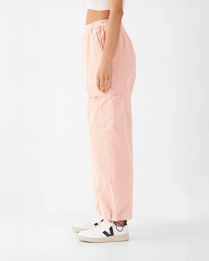 RAY - Mid Waist Spray Pant - Corduroy - Rose