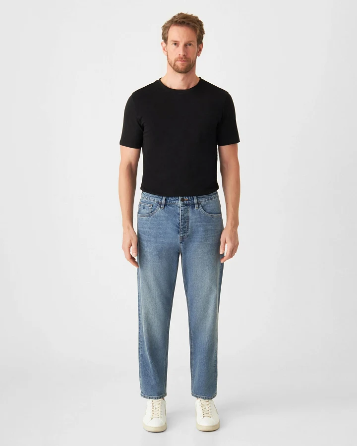 RISE Relaxed Tapered Minimal Stretch - Basic - Vintage Blue
