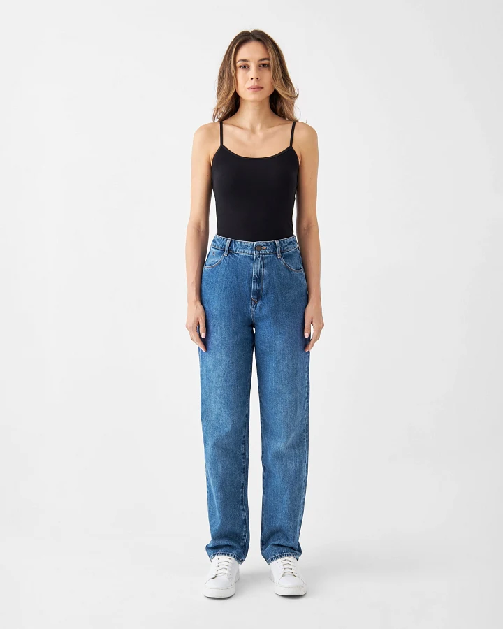 DAWN Wide Straight Non-Stretch - Minimal - Medium Blue