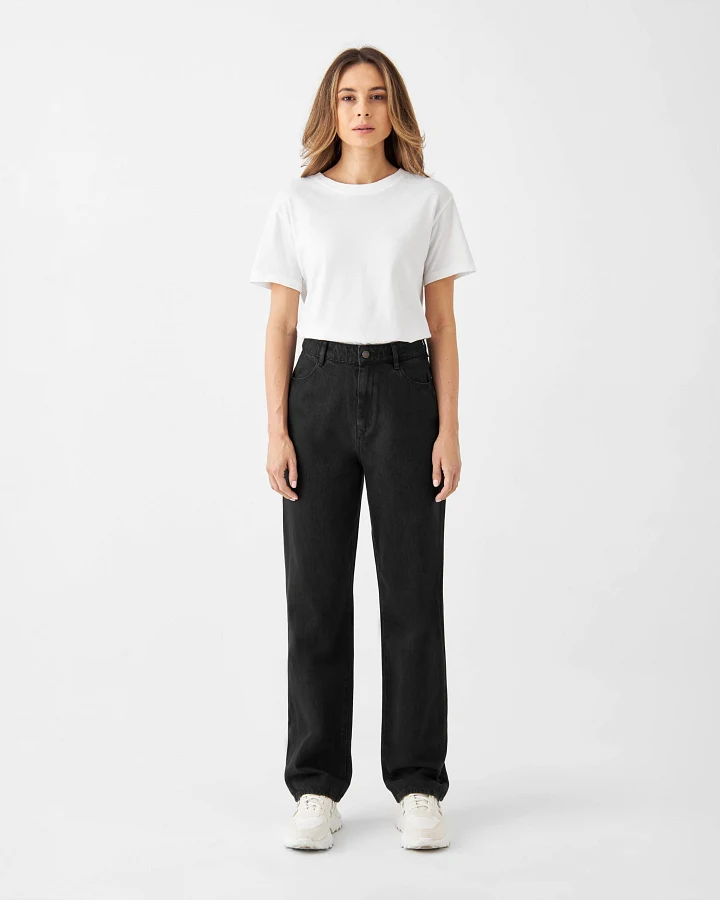 DAWN Wide Straight Non-Stretch - Minimal - Black Denim