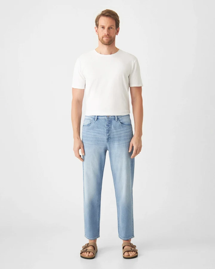 RISE Relaxed Tapered Minimal Stretch - Basic - Bright Blue