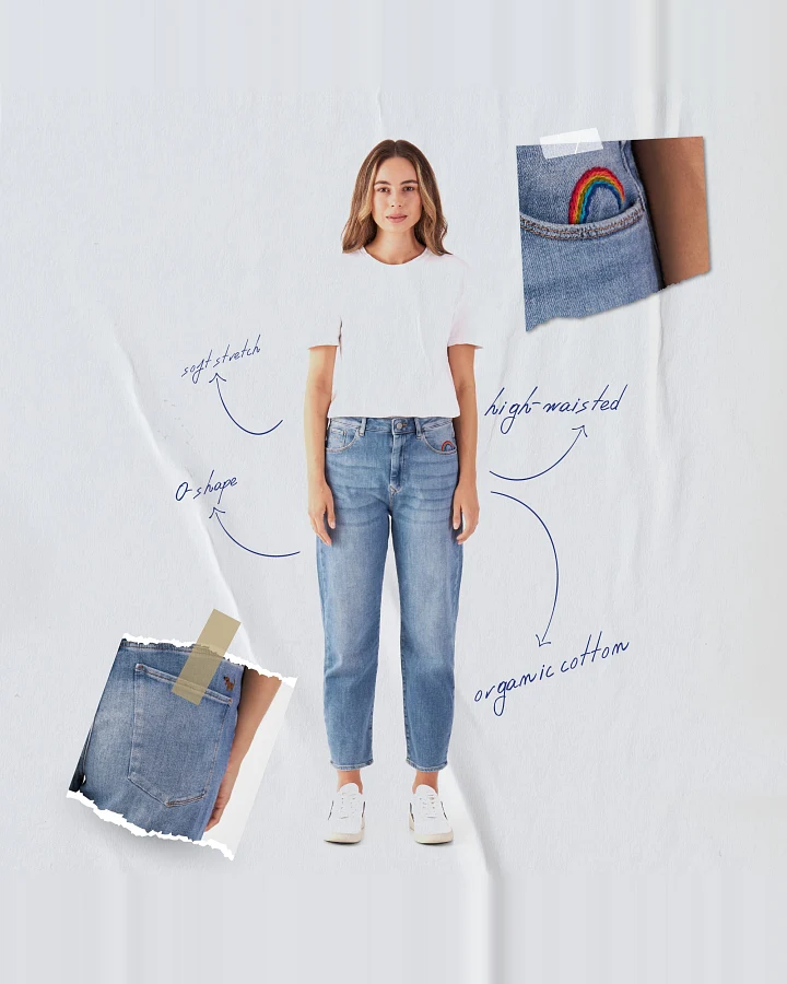 STARDUST O-Shape Soft Denim - Classic - Light Blue - Art on Broken Pieces