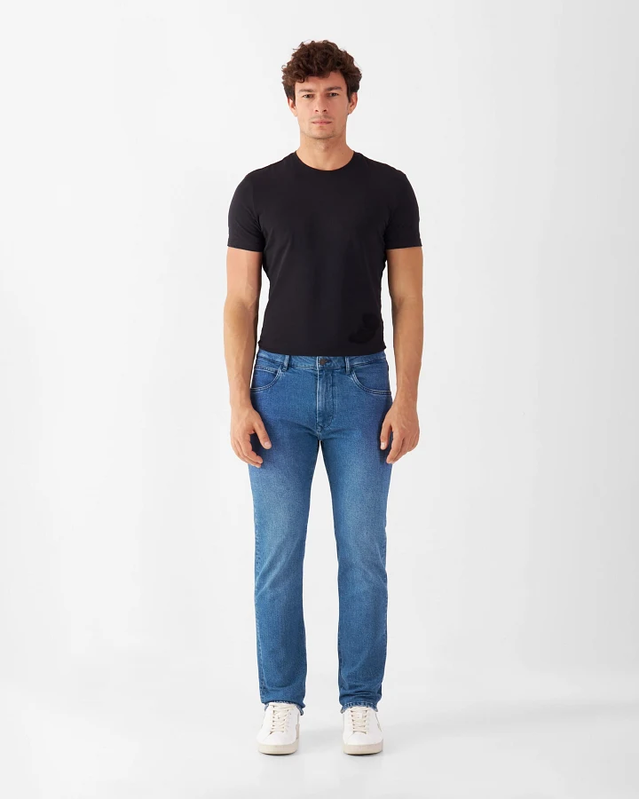 DUSK Regular Straight Minimal Stretch - Classic - Medium Blue