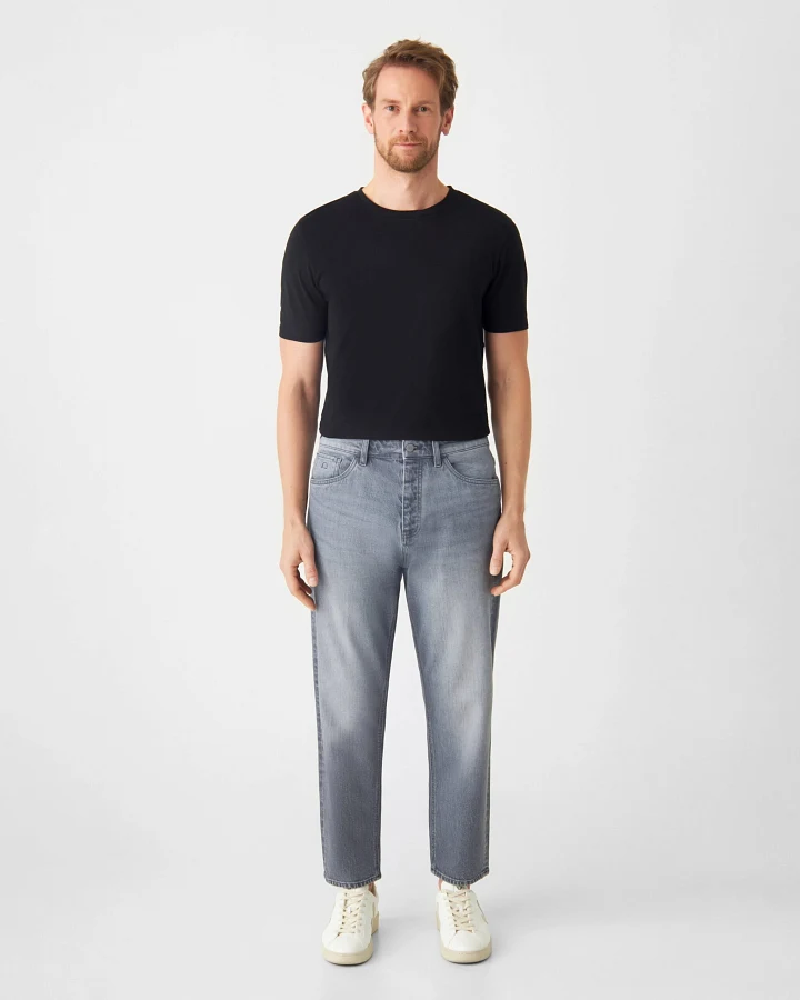 RISE Relaxed Tapered Minimal Stretch - Basic - Medium Grey