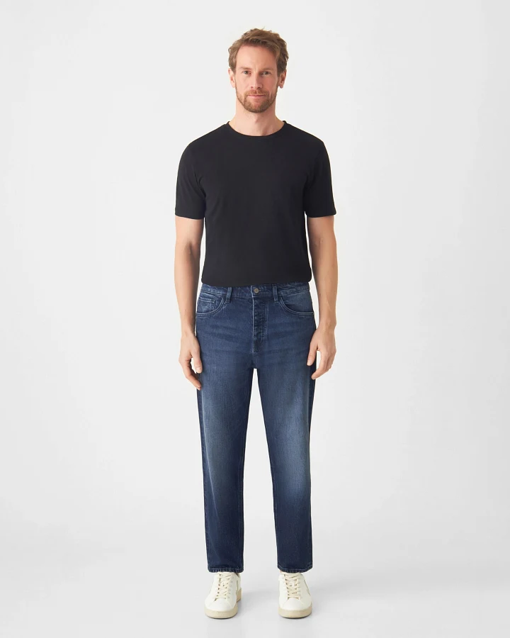 RISE Relaxed Tapered Minimal Stretch - Basic - Dark Blue
