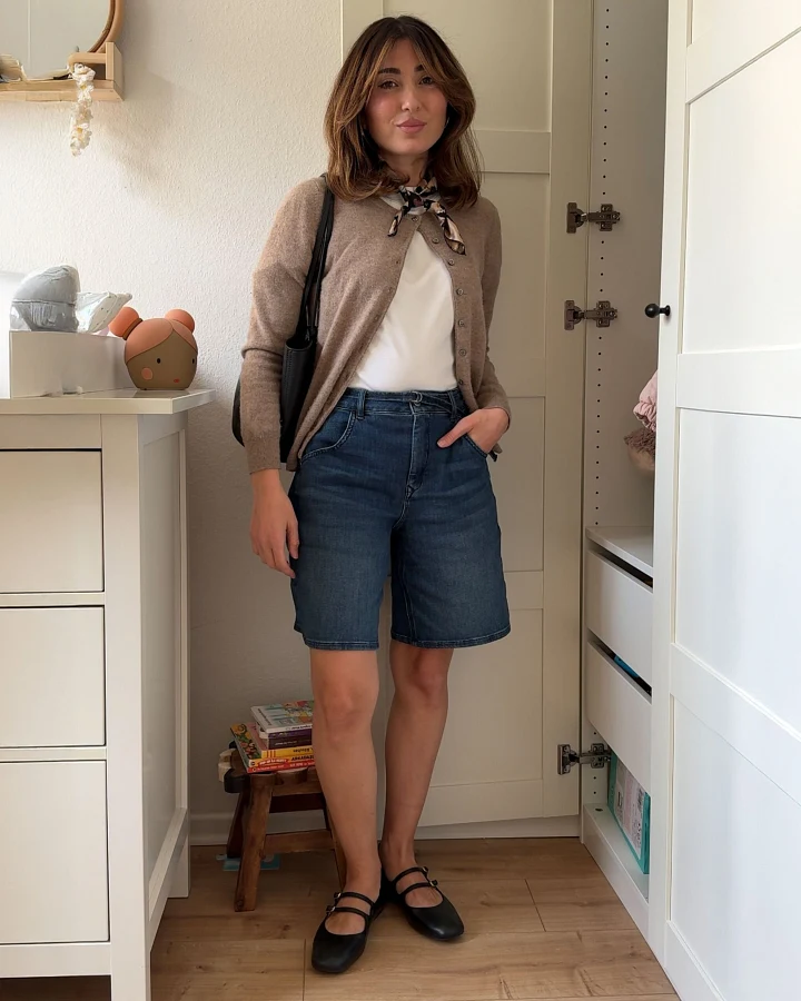 BLINKY Soft Denim - Shorts - Vintage Blue
