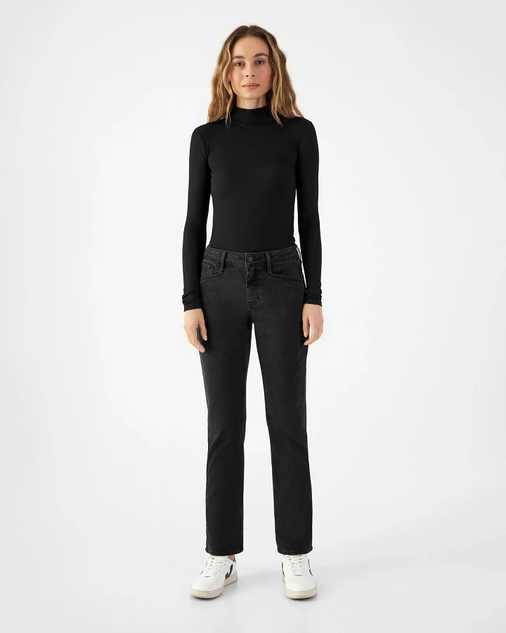 SUNSET Regular Slim Soft Tencel - Basic - Vintage Black