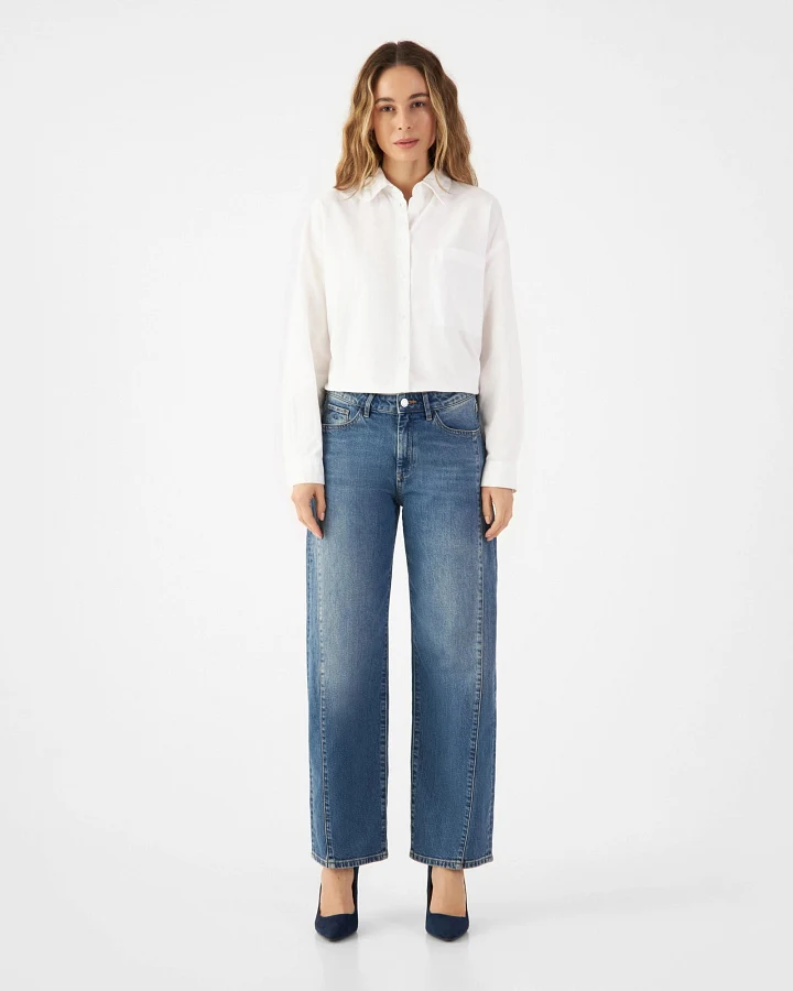 ASH Barrel Leg Minimal Stretch - Cutline - Vintage Blue