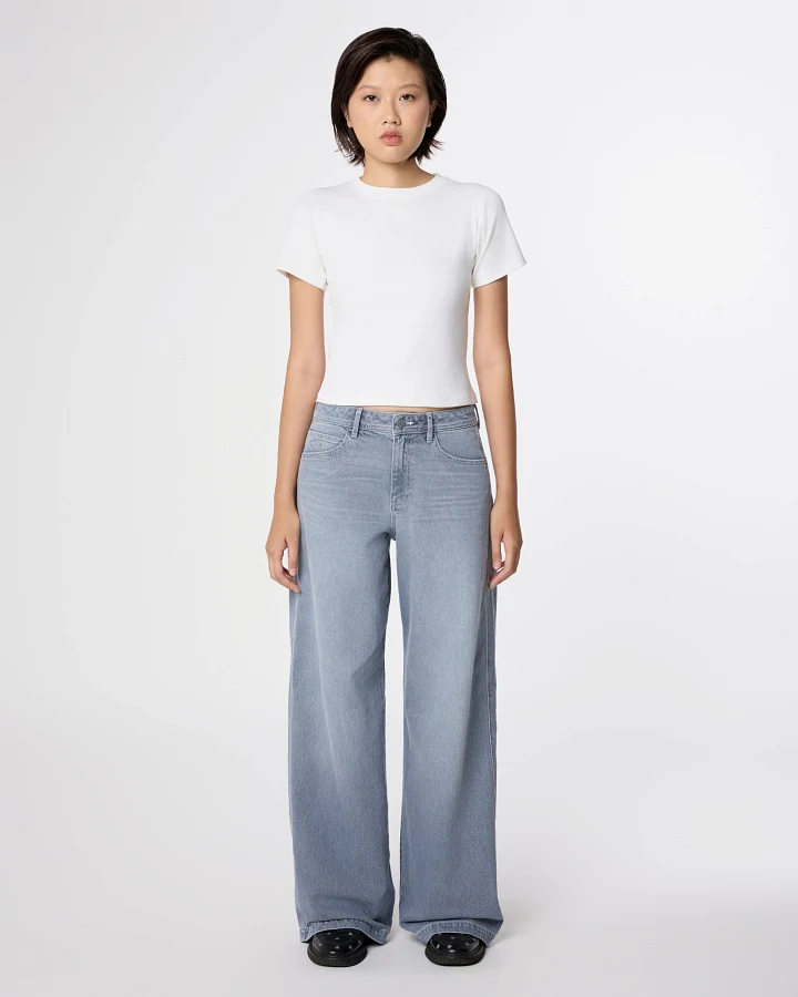 SUNNY Wide Leg Minimal Stretch - Classic - Slate Grey