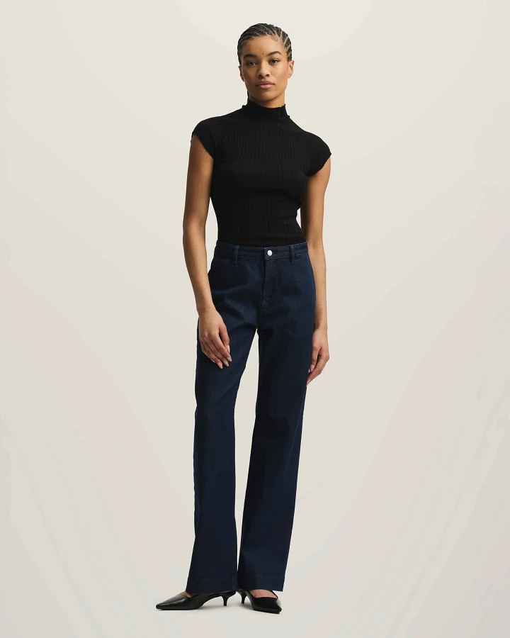 GLOW Flared Soft Denim - Chino - Rinse Blue