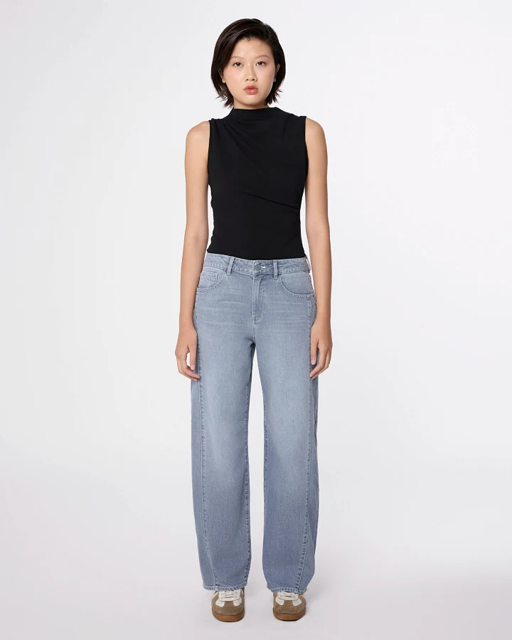 ASH Barrel Leg Minimal Stretch - Cutline - Slate Grey