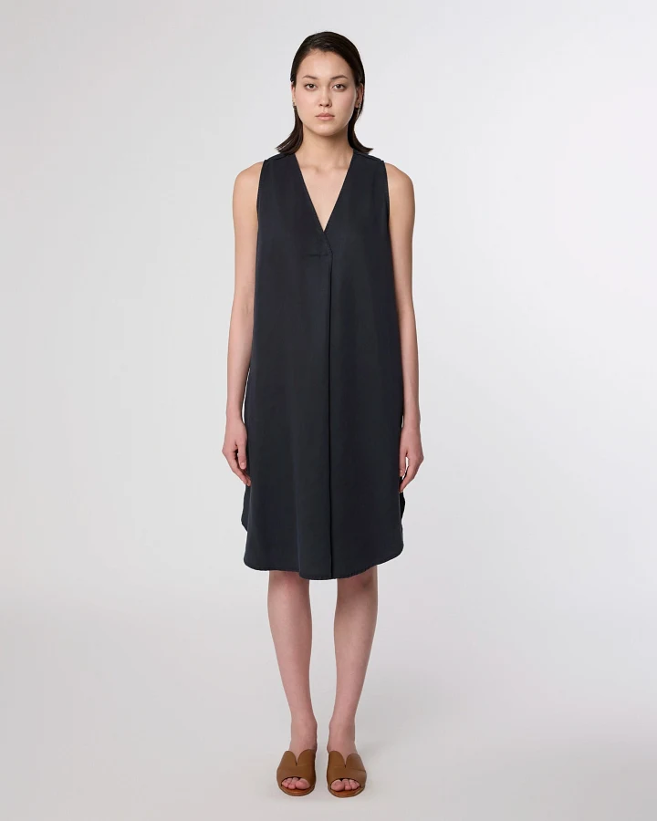 DAY - Dress - Tencel - Dark Navy
