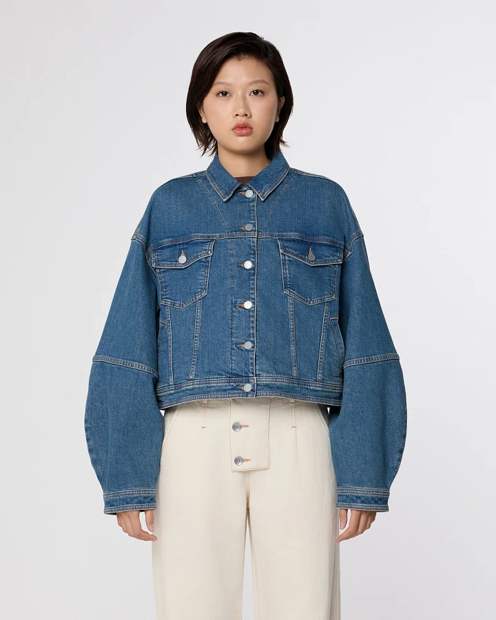 ANNIK ICON Minimal Stretch - Jacket - Vintage Blue