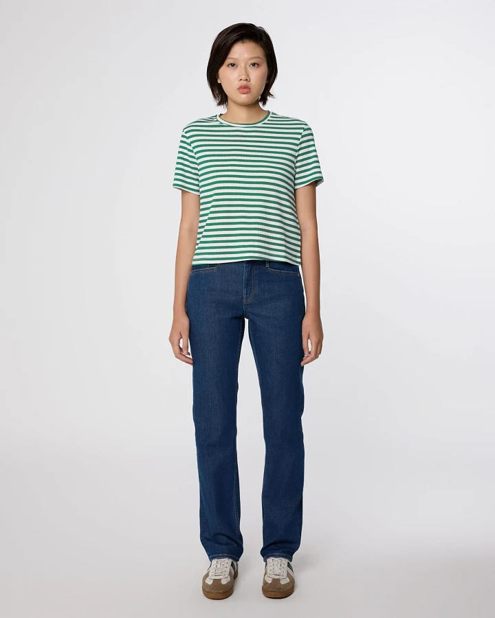 SUNSET Regular Slim Soft Tencel - Basic - Dark Blue