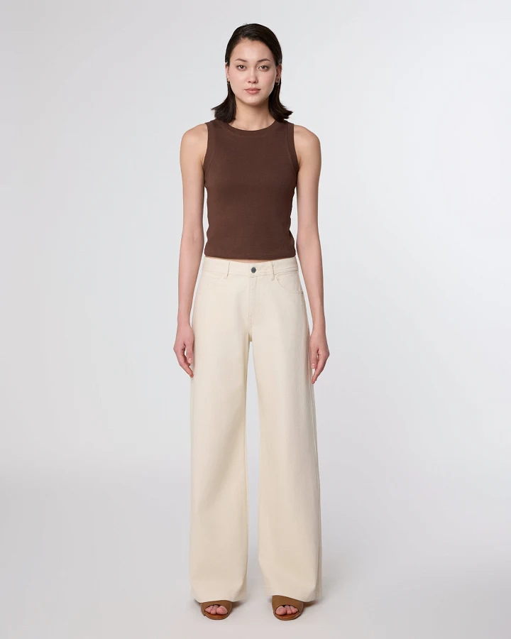 SUNNY Wide Leg Minimal Stretch - Classic - Ecru