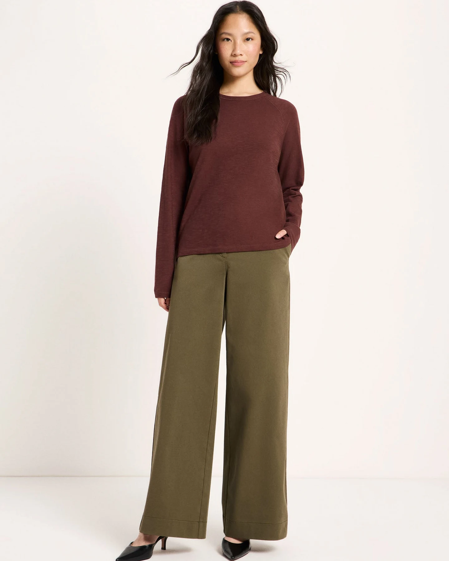 Langarm-Raglanshirt (GOTS) – Ansicht 2