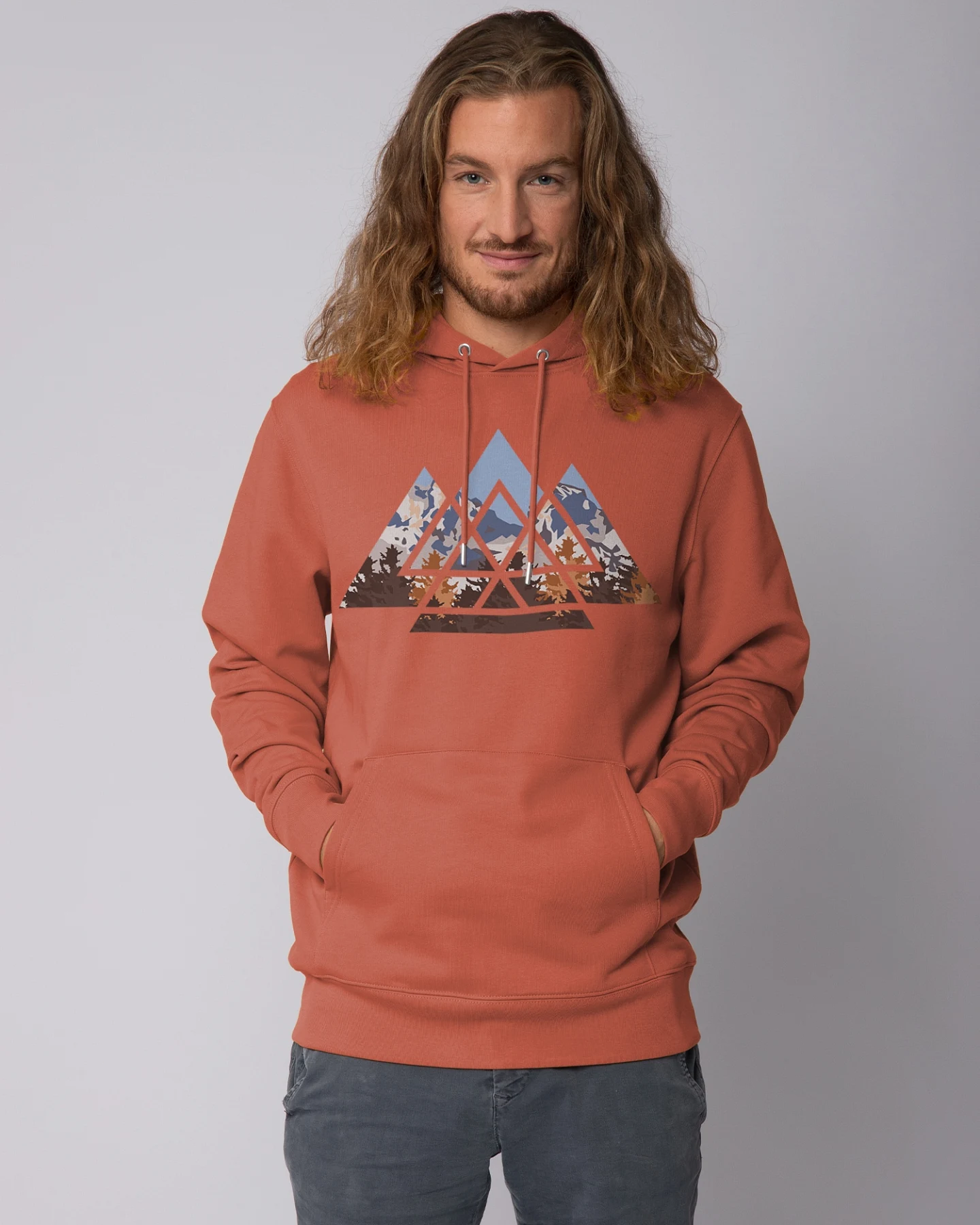 Watapparel Sweatshirt Geometric Landscape – Ansicht 2