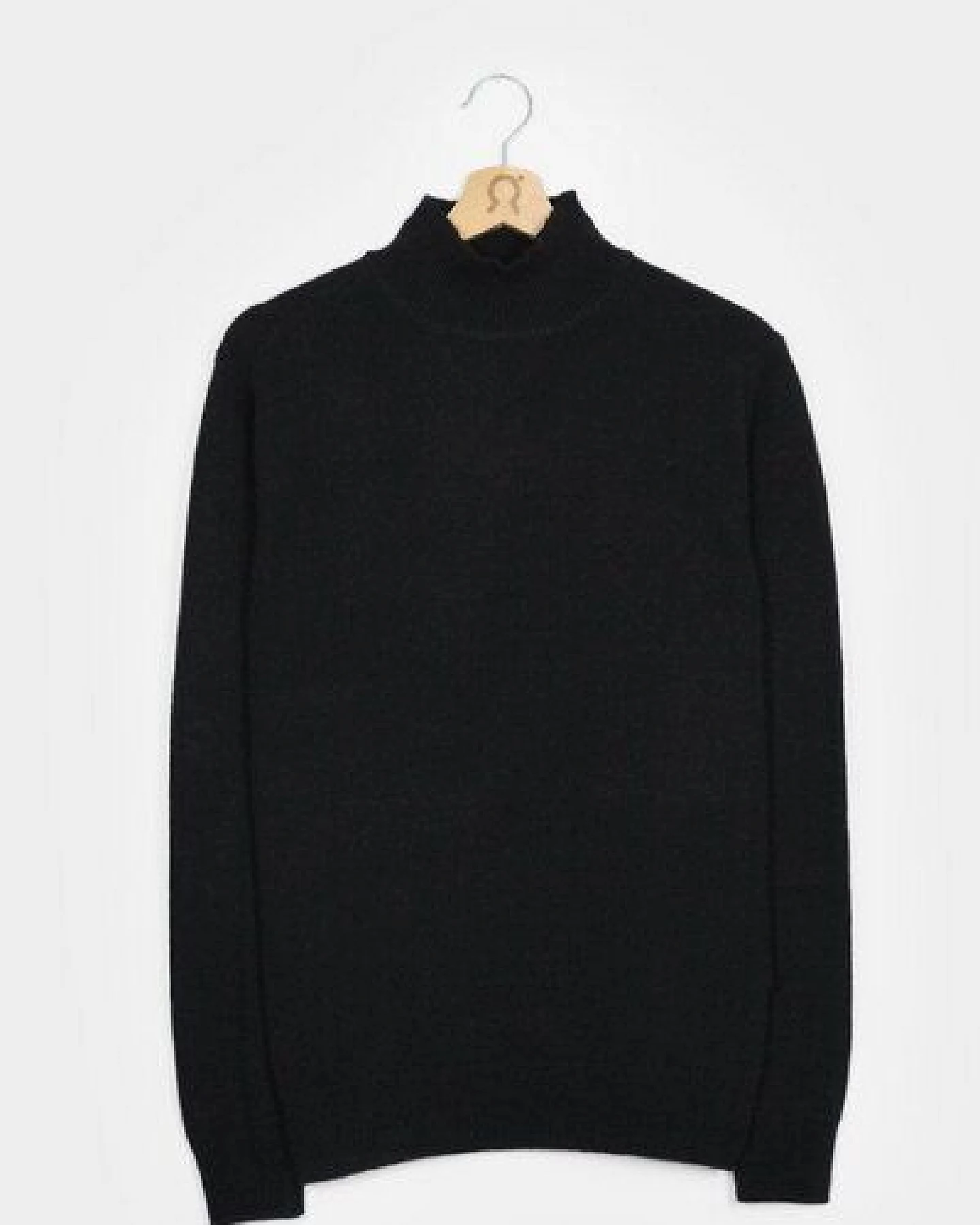 Rifò - Circular Fashion Made in Italy Stehkragenpullover aus recycteltem Kaschmir Modell: Clemente – Ansicht 3