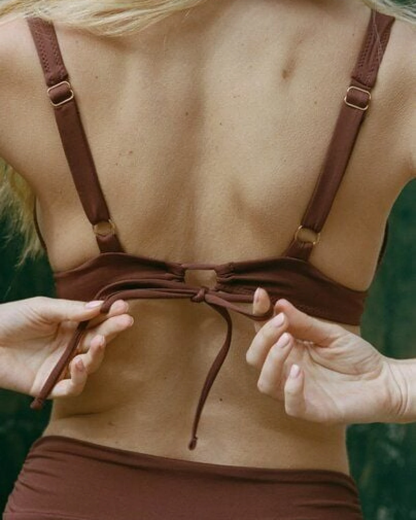Nénés Josie-Tuch-Top – Braun – Ansicht 3