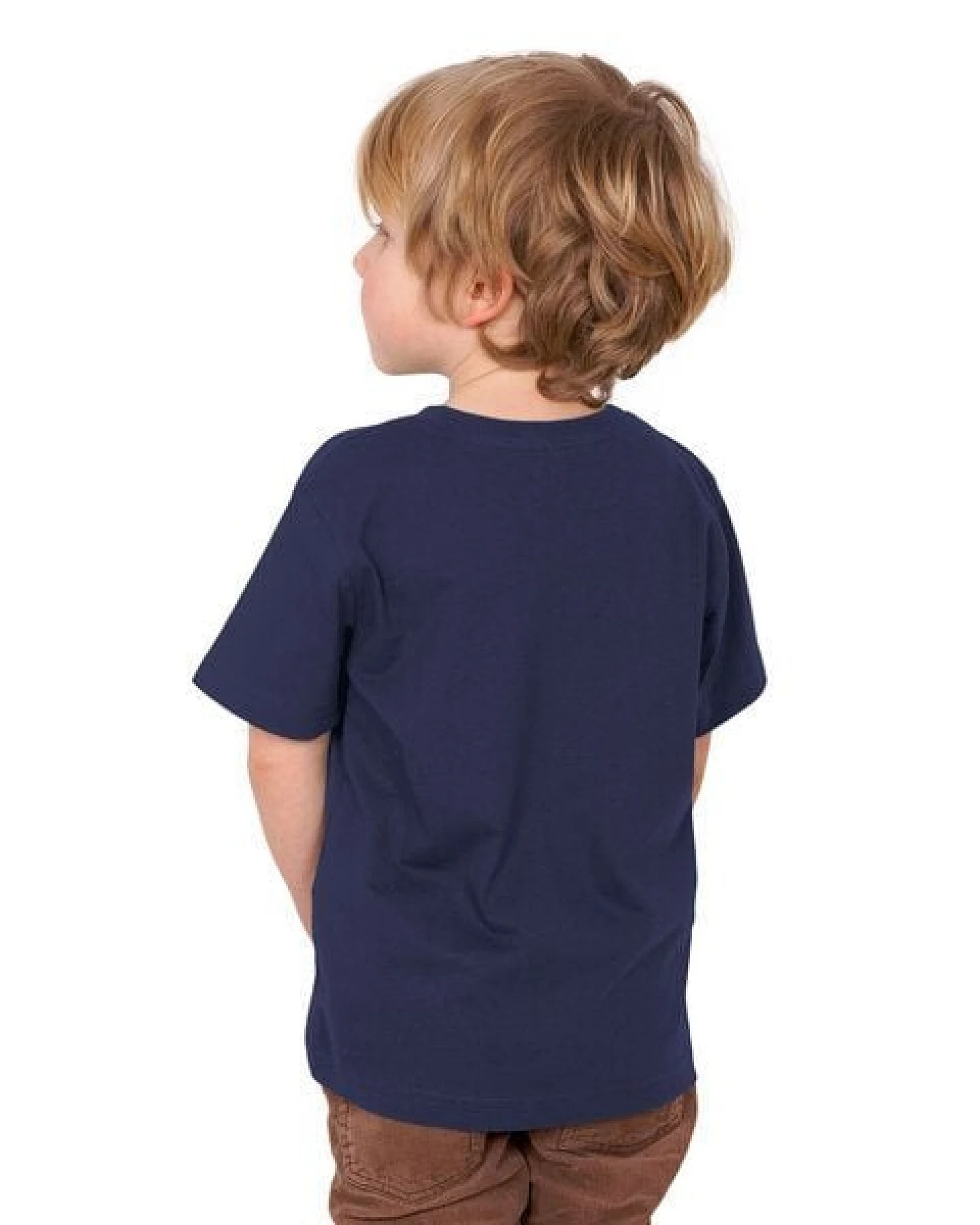 HANDGEDRUCKT "Klammerkatze" Unisex Kinder T-Shirt – Ansicht 3
