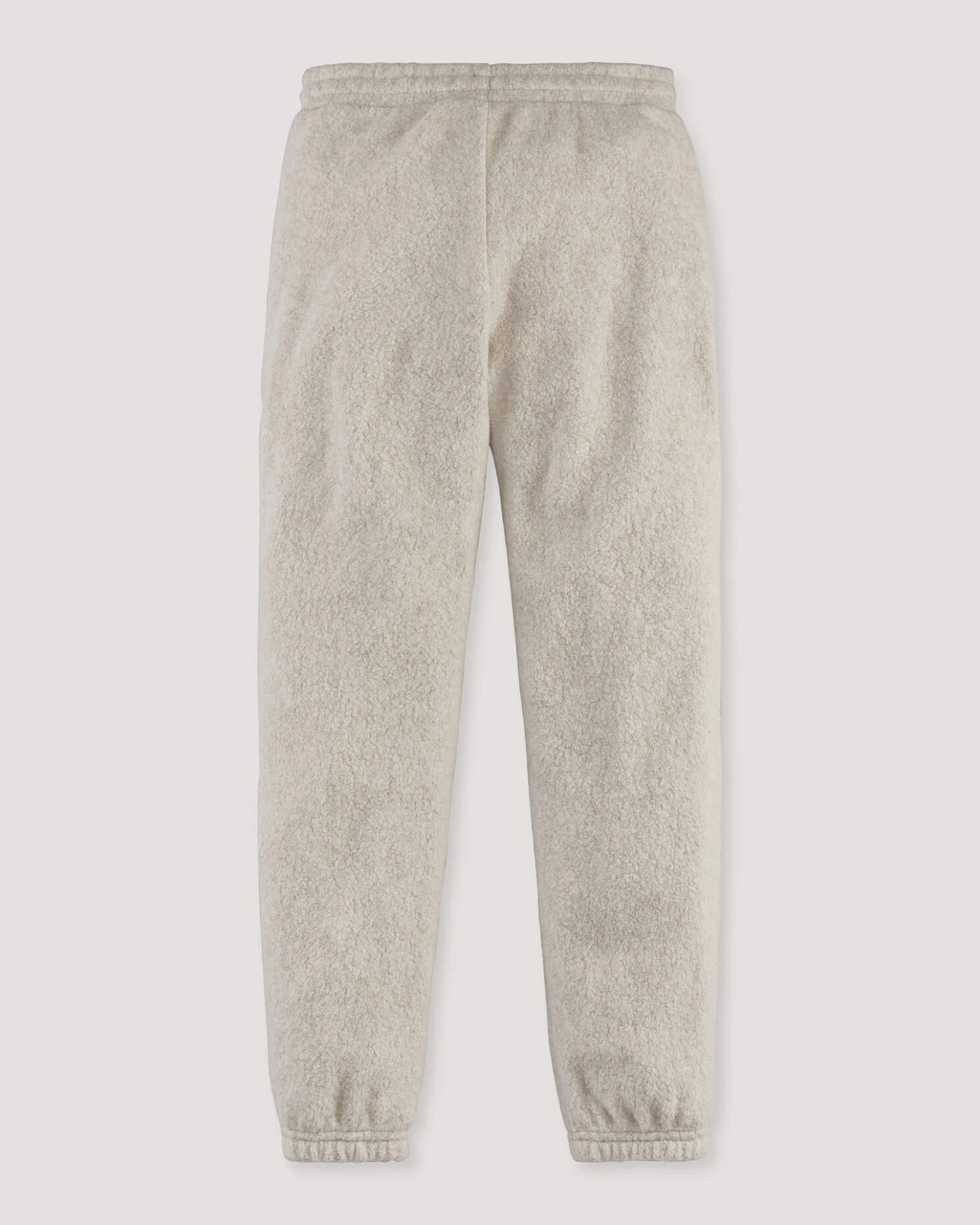 hessnatur Kinder Fleece Hose aus Bio-Baumwolle - beige - Größe 98/104 – Ansicht 2