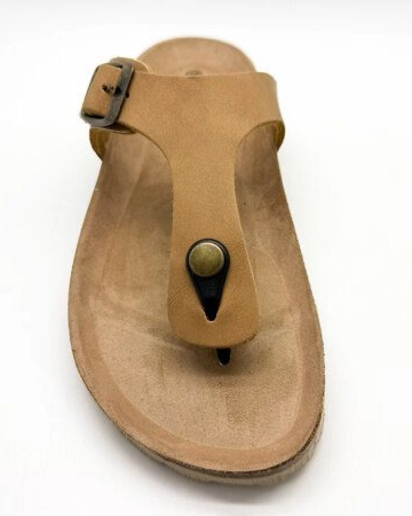 Vegane thies ® Eco Bio Thong Sandale aus rec. PET mit Kork-Tieffussbett – Ansicht 4