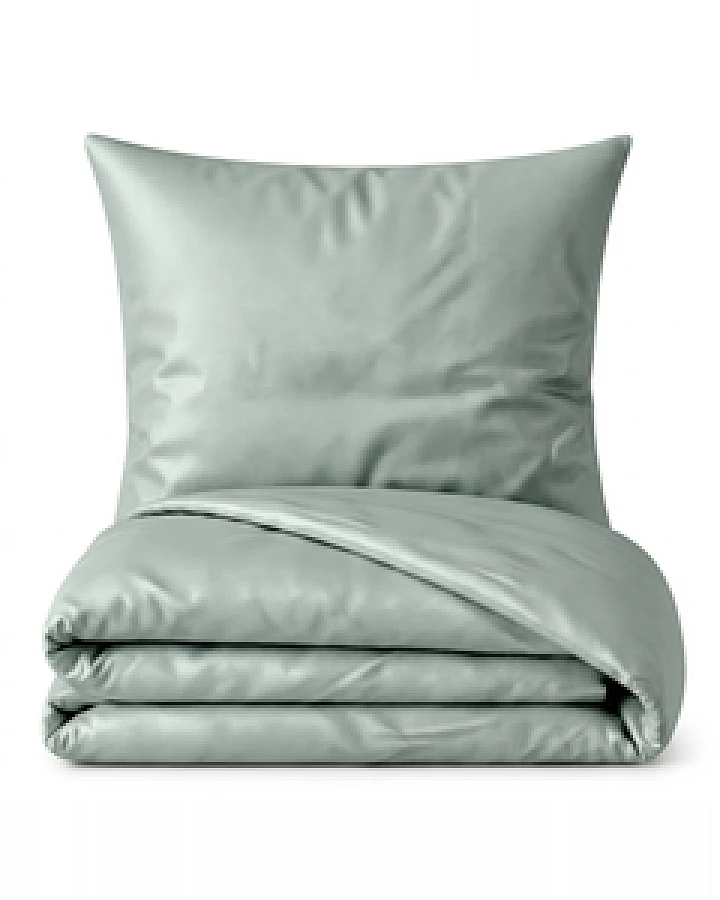 Bettwäsche Set: Baumwoll-Satin salbei