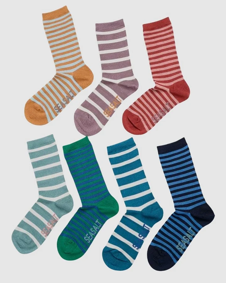 Gift Box of 7 Women’s Sailor Socks