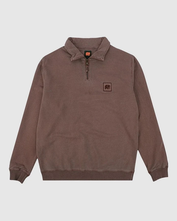 Men's Sauce Pigment Quarter Zip Sweater