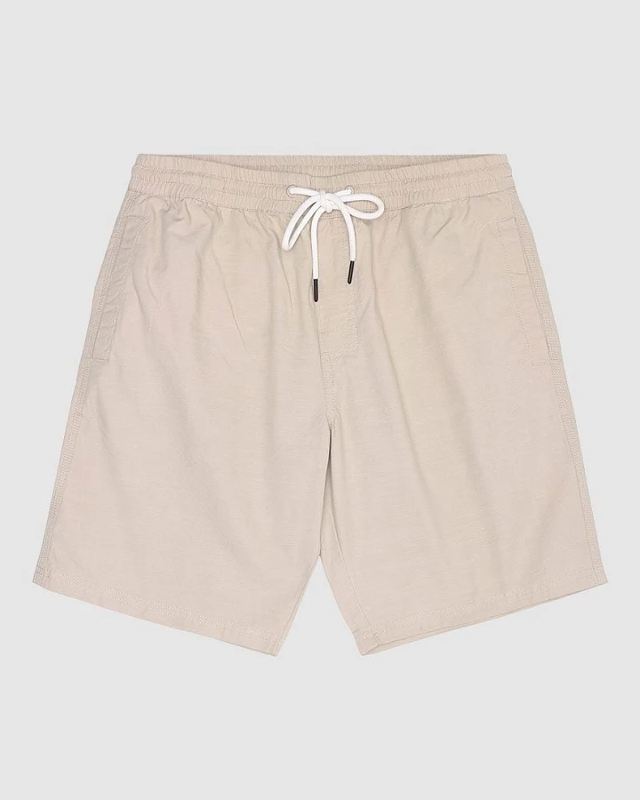 Boardwalk Slub Shorts With Elastic Waist