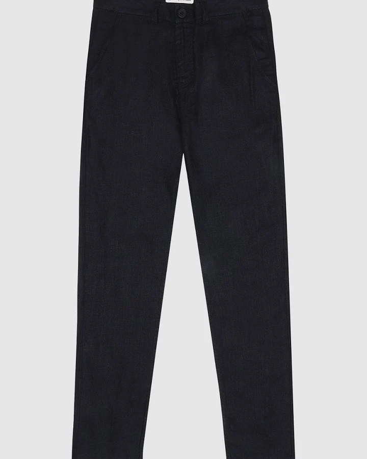 Calla Tapered Mid-Rise Linen Pants