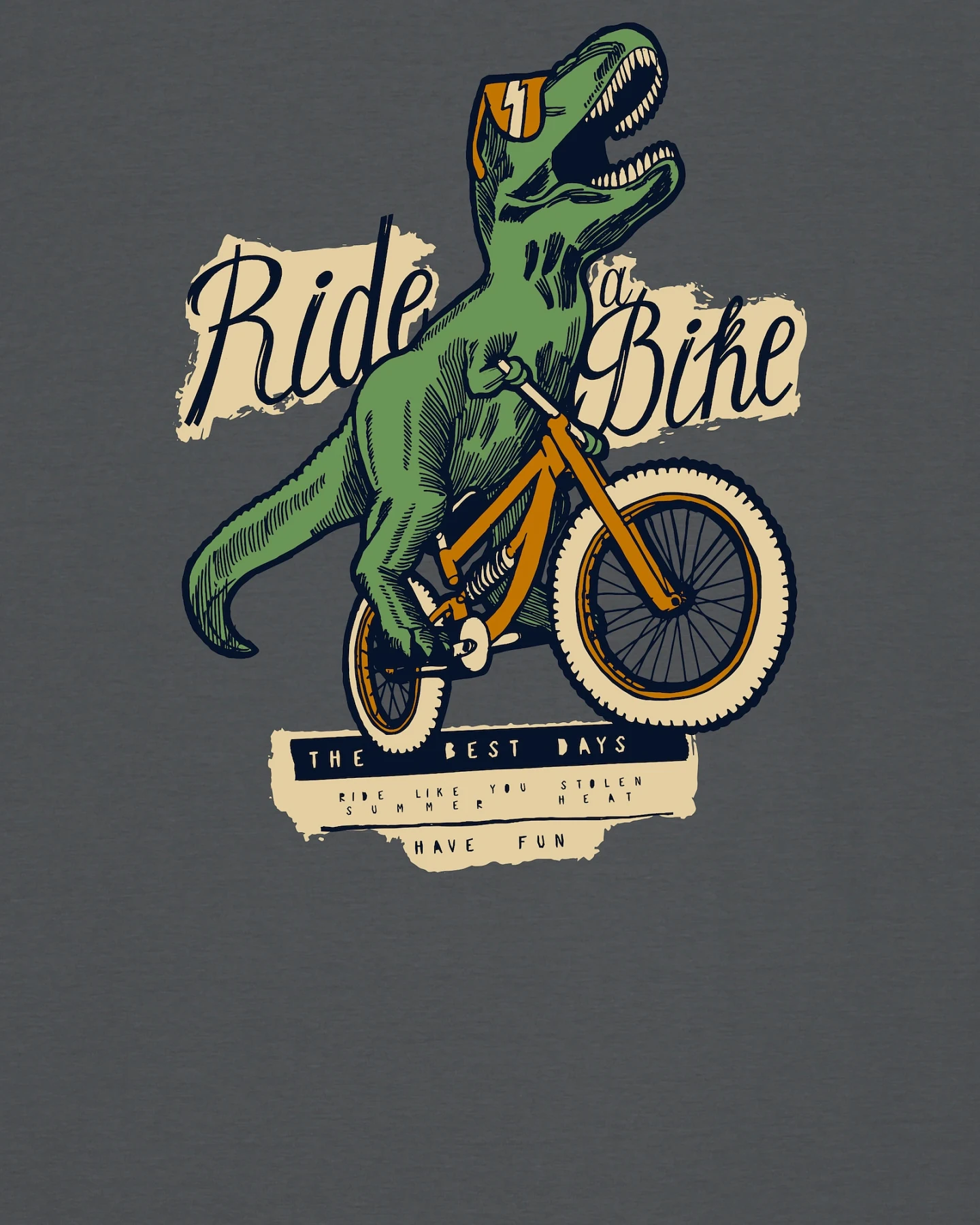 Watapparel Shirt T-Rex Fahrrad – Ansicht 3