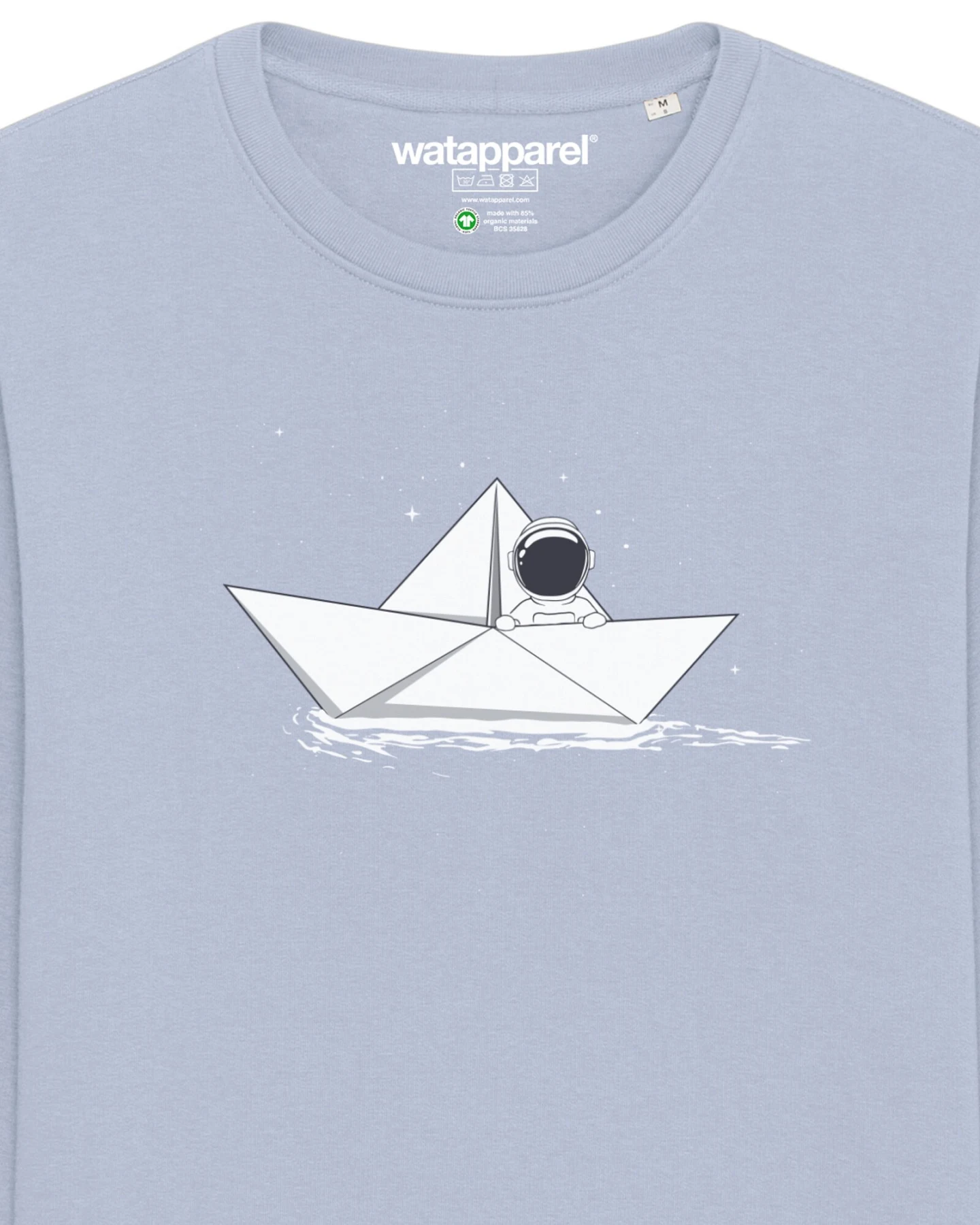 Watapparel Sweatshirt Astronaut in paper boat – Ansicht 3