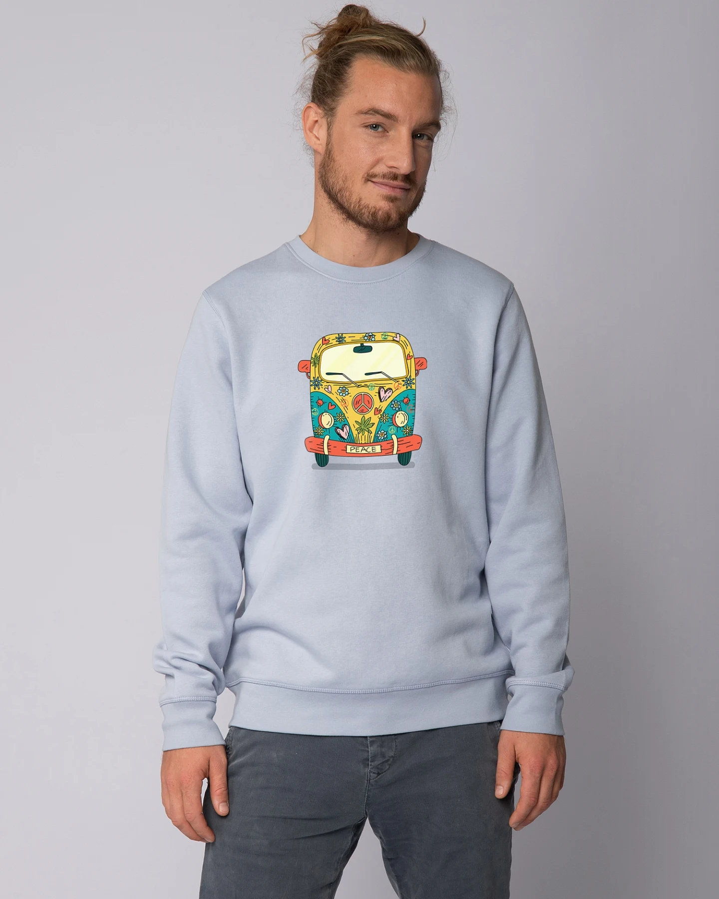 Watapparel Sweatshirt Hippies Bus – Ansicht 2