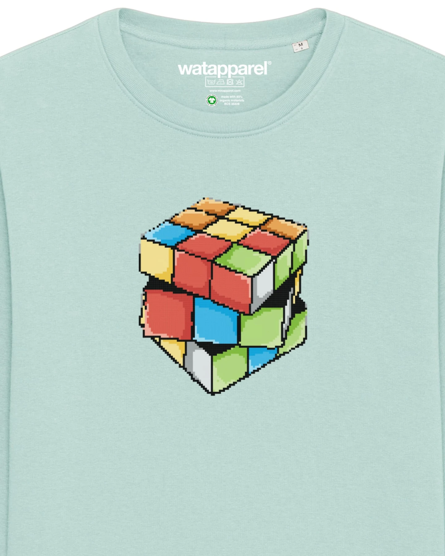 Watapparel Sweatshirt Pixel Zauberwürfel – Ansicht 3