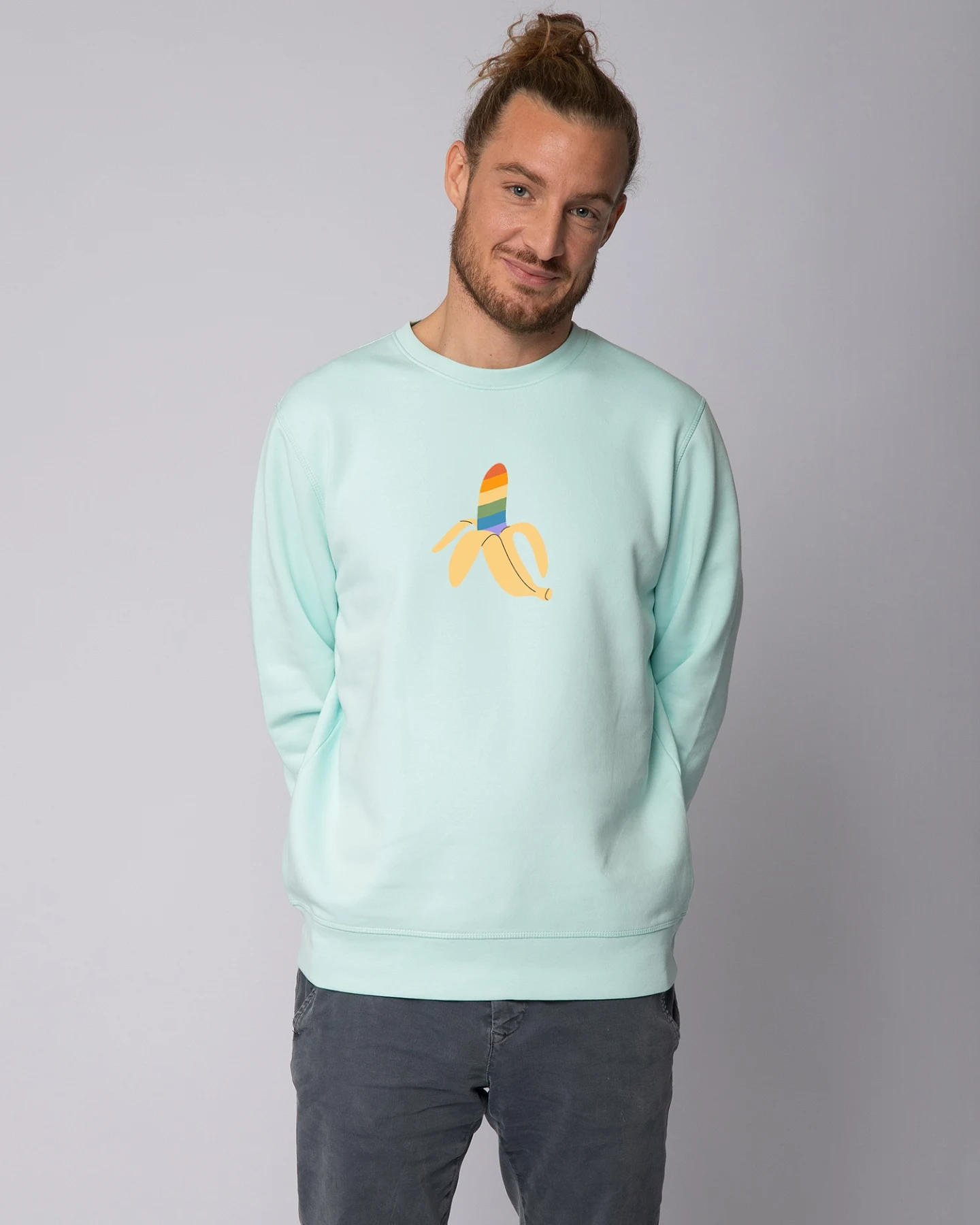 Watapparel Sweatshirt Rainbow Banana – Ansicht 2