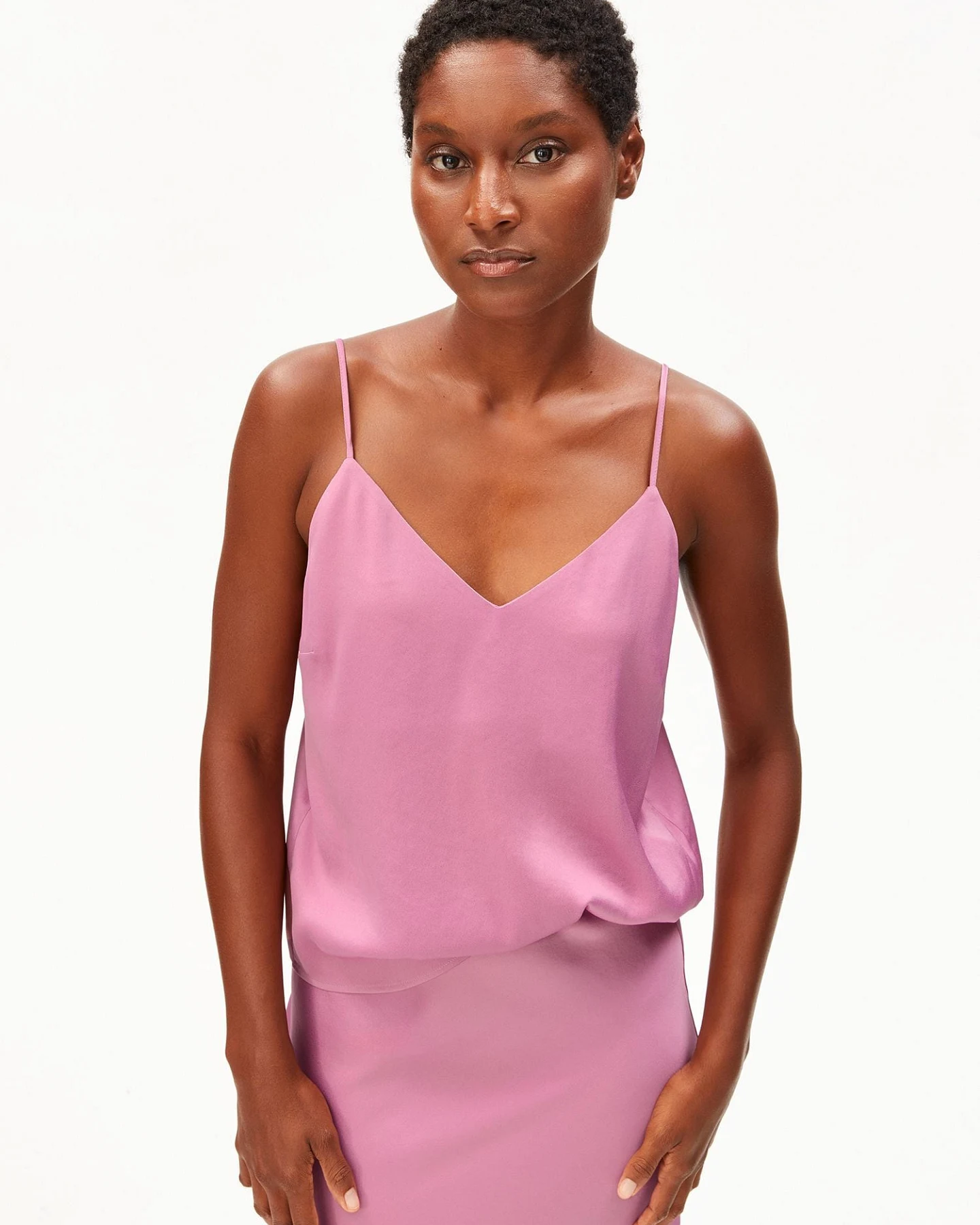 ARMEDANGELS Top SATIN SPAGHETTI – Ansicht 2
