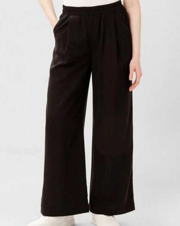 Les Lunes Lange Business Hose „Georgia Wide Leg Pants Linen“