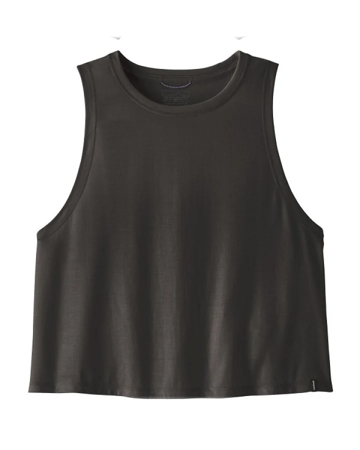 Patagonia - Women's Cap Cool Trail Cropped Tank - Funktionsshirt Gr XL schwarz
