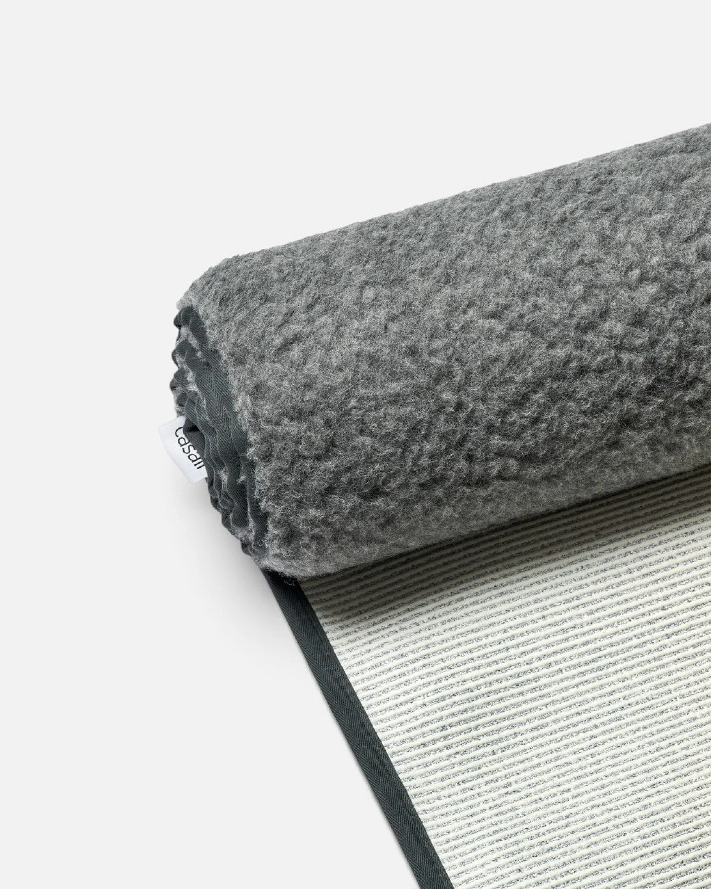 Casall Yogamatte Schurwolle - Dark Grey – Ansicht 4