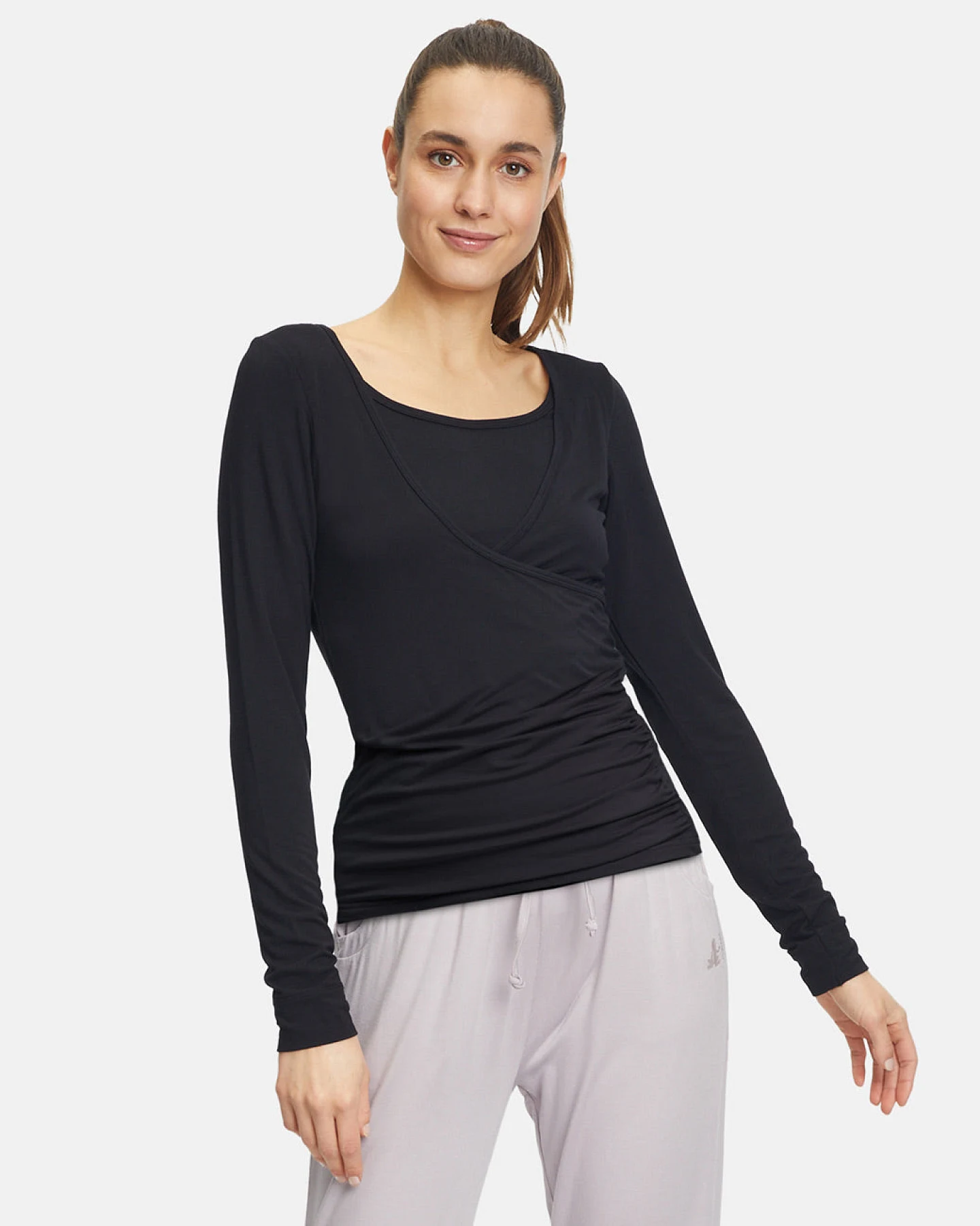 Curare Wrap Shirt - Black M – Ansicht 3