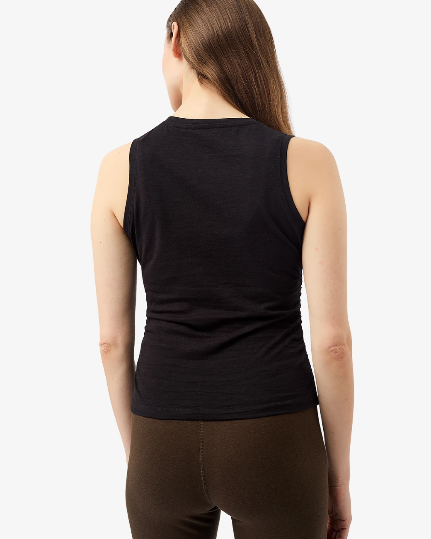 Mandala Cropped Ruffled Top - Black L – Ansicht 3