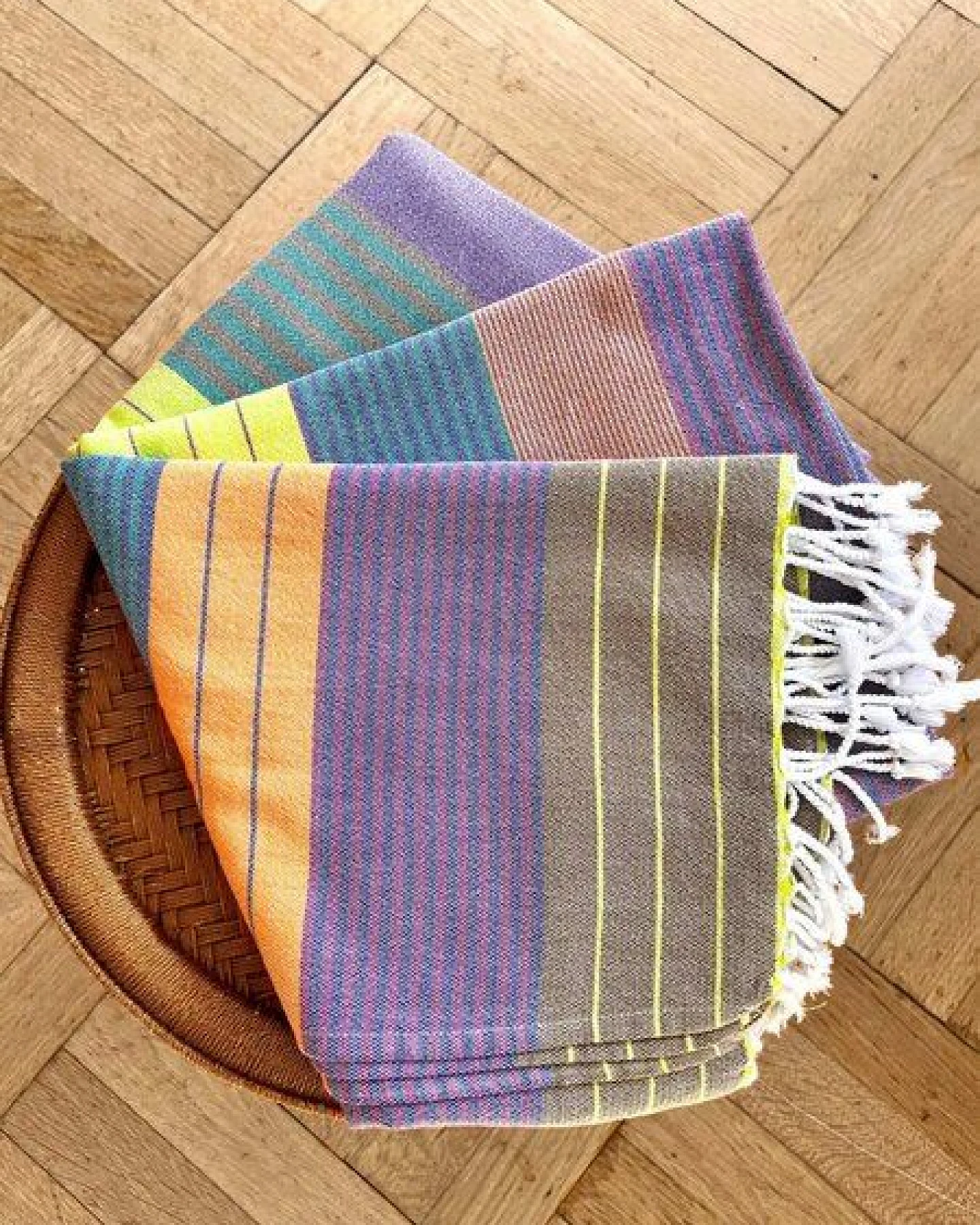 Karawan authentic Fouta / Hammamtuch aus Biobaumwolle – Ansicht 3