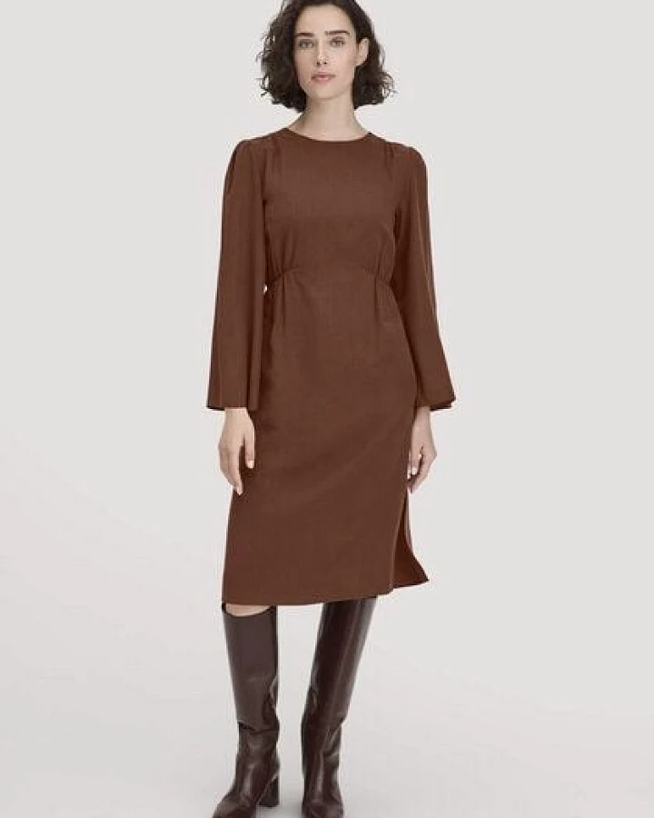 hessnatur Kleid Kniebedeckend aus reinem TENCEL Lyocell