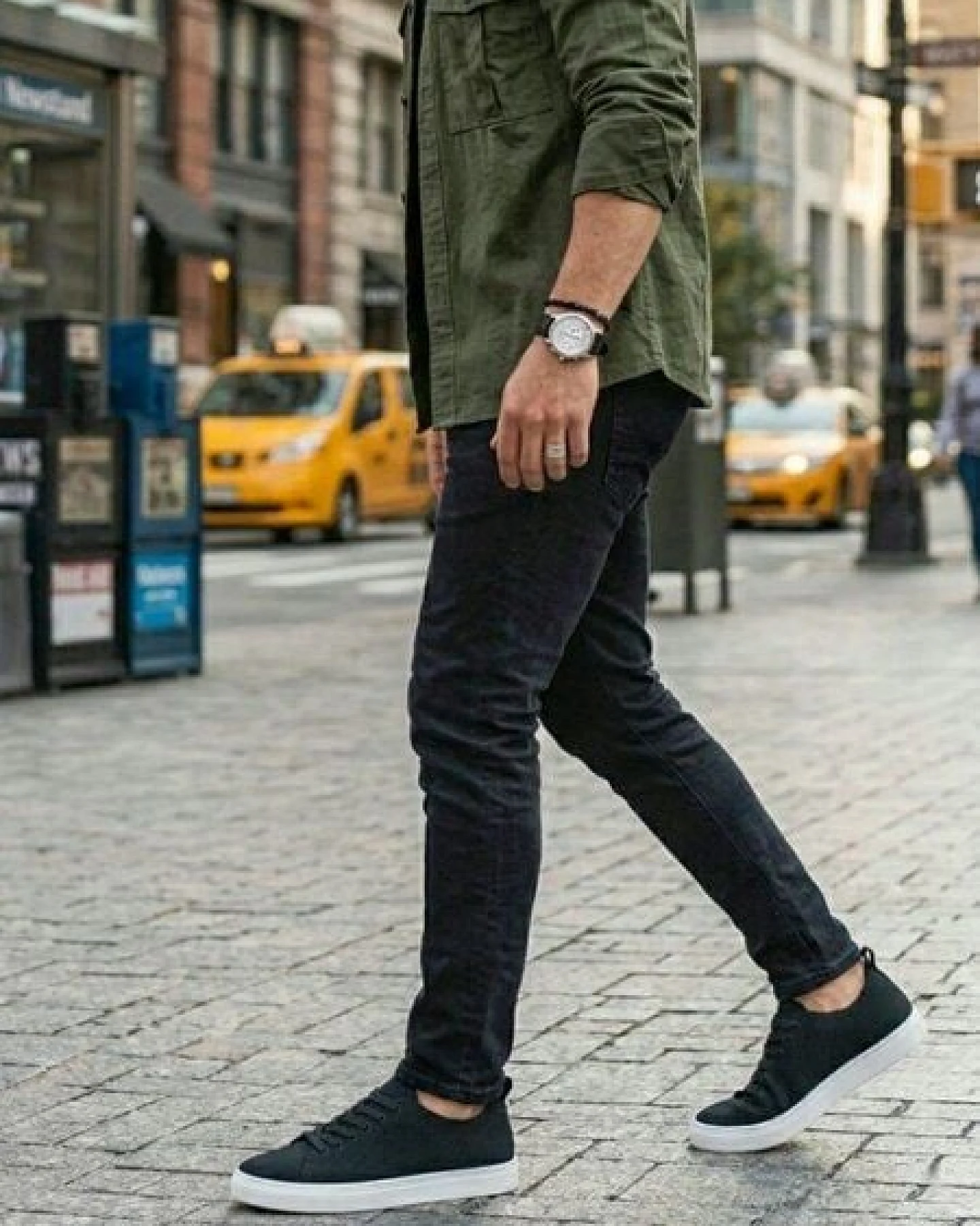 Will's Vegan Shop Biologisch abbaubare NY Turnschuhe Herren – Ansicht 2
