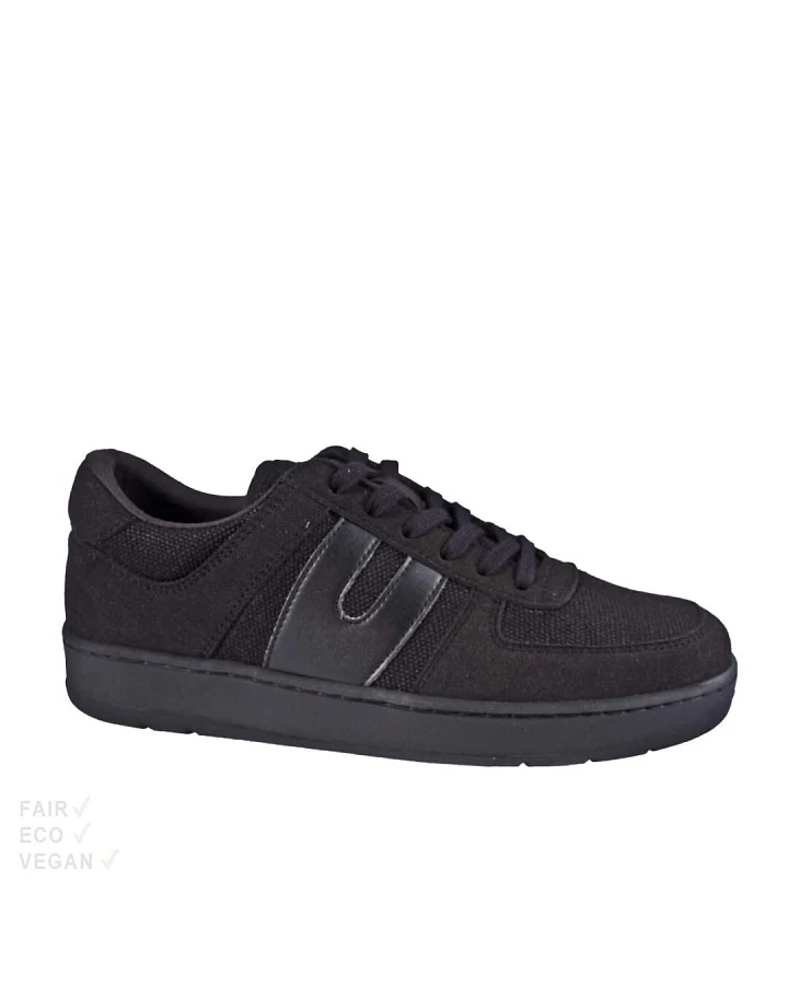 Vegetarian Shoes Veg Supreme Hemp Lo Black