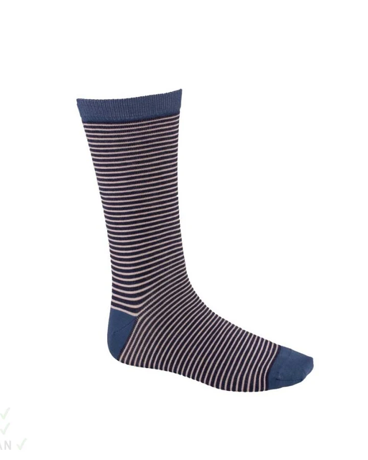 Socken blau gestreift